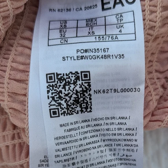 Guess Pink Floral Mini Dress XS Stretchy Open Neck Blouson Sleeves Y2K Prom - Picture 11 of 11